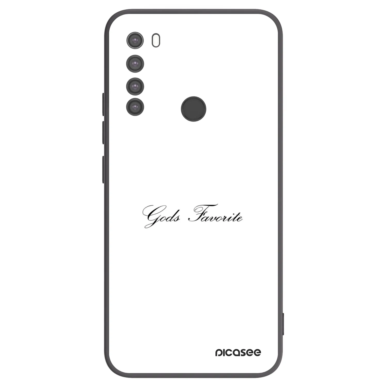 Picasee silikonski črni ovitek za Xiaomi Redmi Note 8 - Gods Favorite