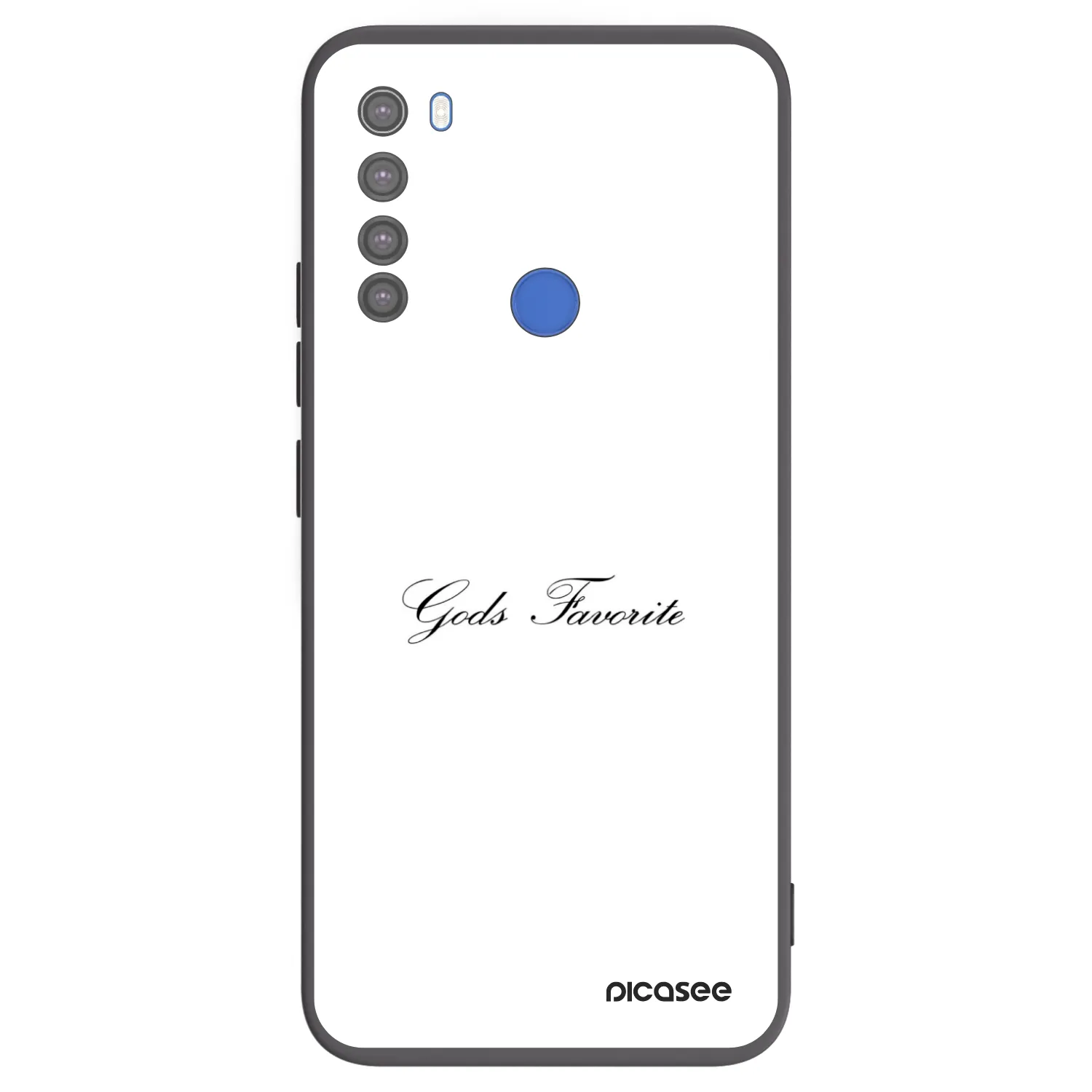 Picasee silikonski črni ovitek za Xiaomi Redmi Note 8T - Gods Favorite