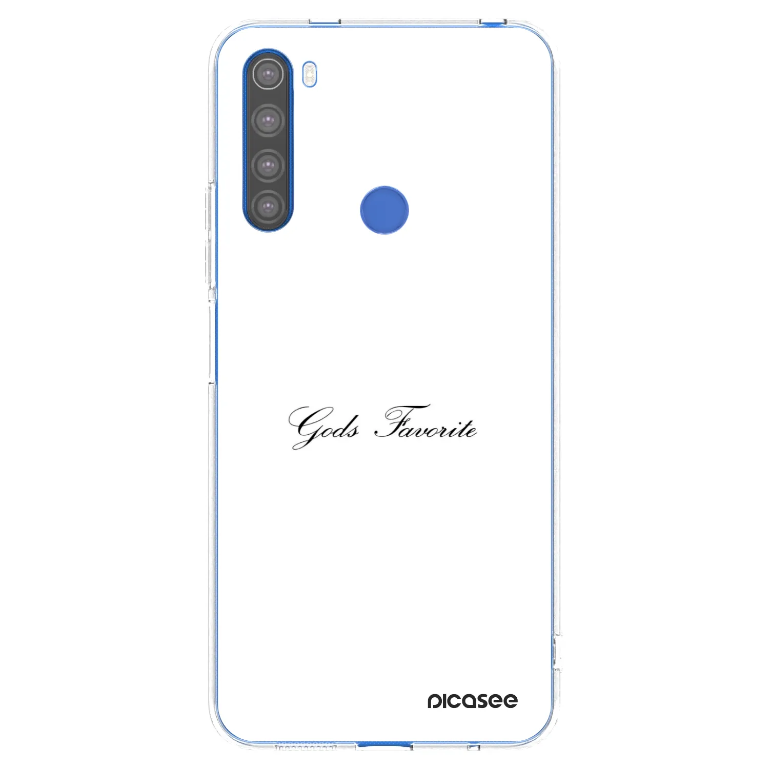 Picasee silikonski prozorni ovitek za Xiaomi Redmi Note 8T - Gods Favorite