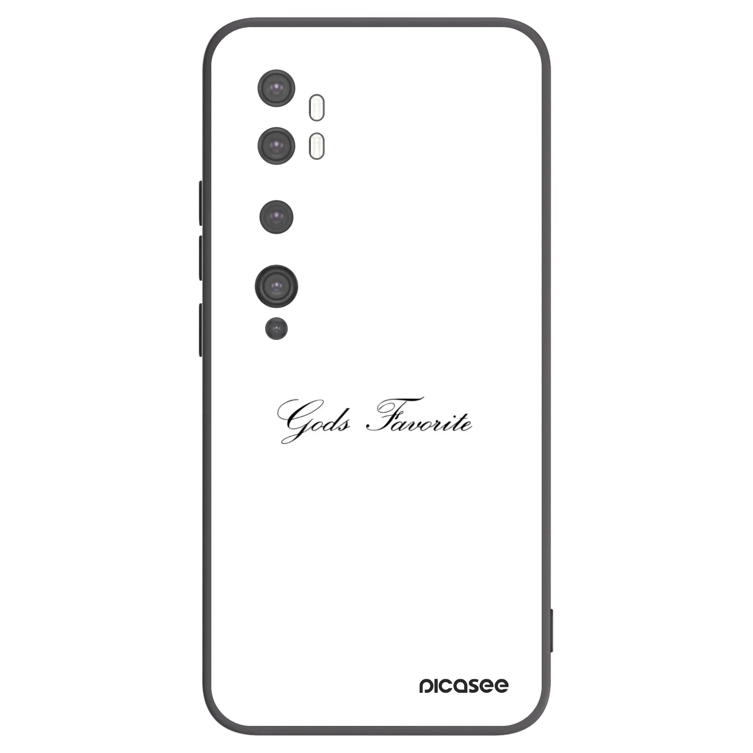Picasee silikonski črni ovitek za Xiaomi Mi Note 10 (Pro) - Gods Favorite