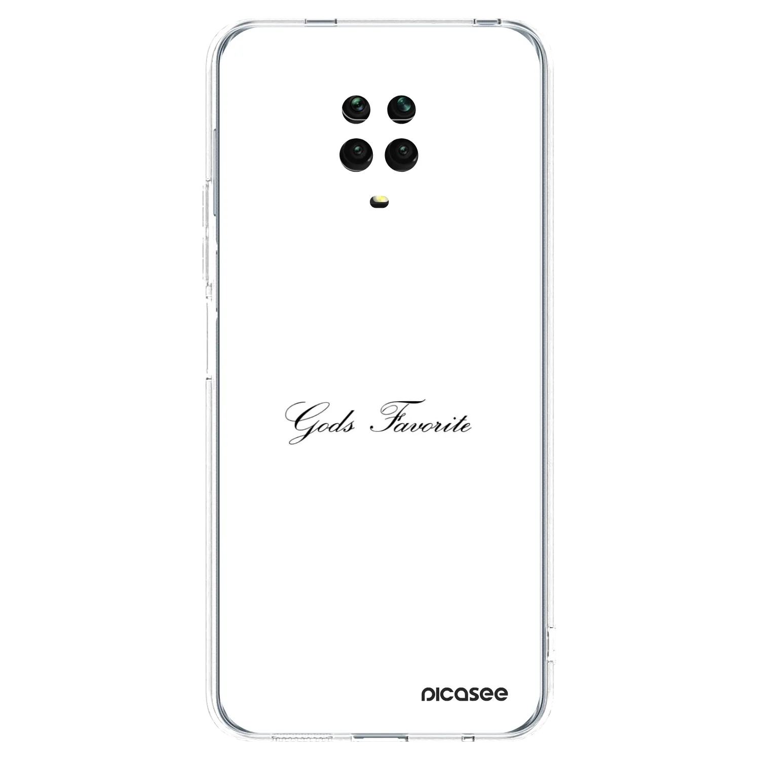 Picasee silikonski prozorni ovitek za Xiaomi Redmi Note 9 Pro - Gods Favorite
