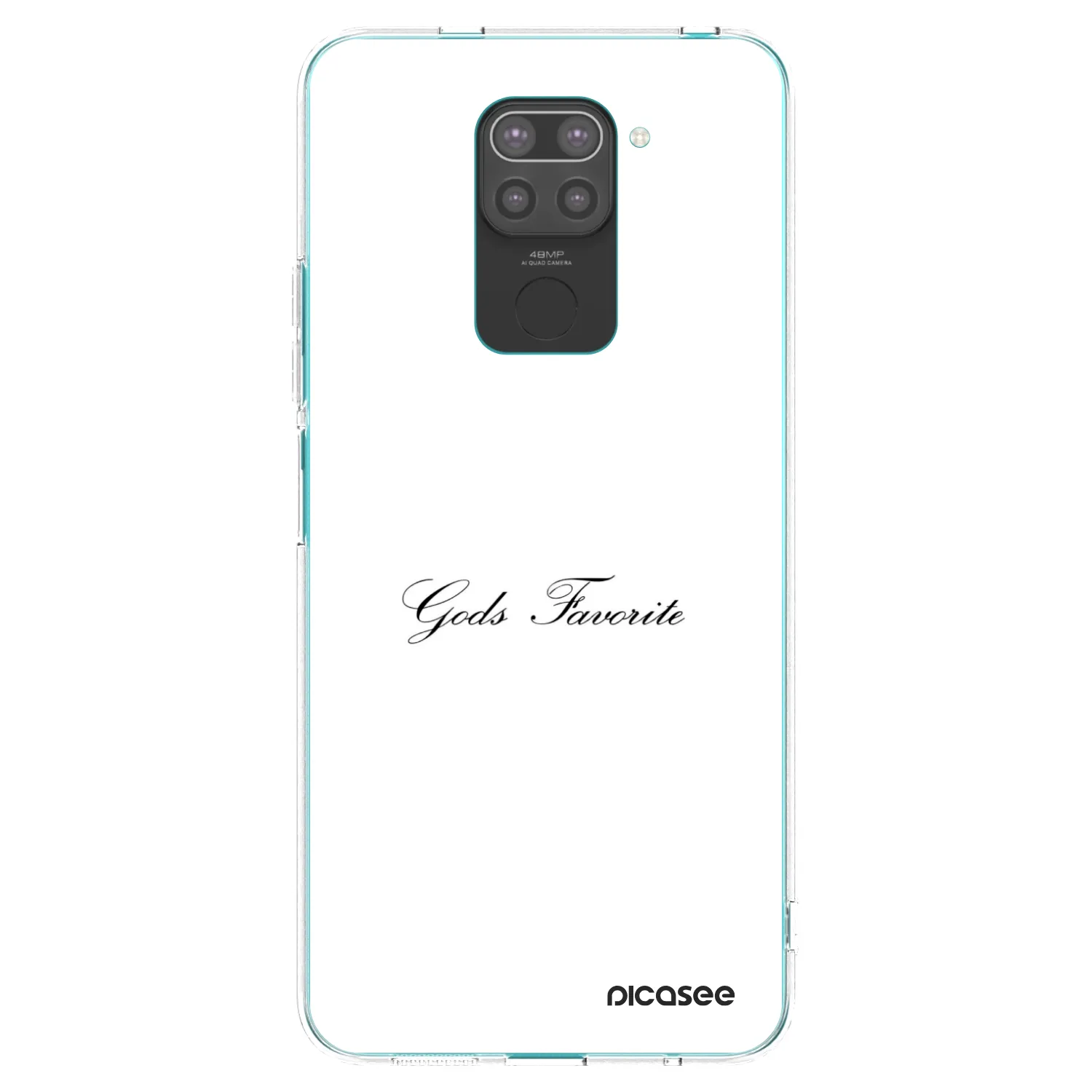 Picasee silikonski črni ovitek za Xiaomi Redmi Note 9 - Gods Favorite
