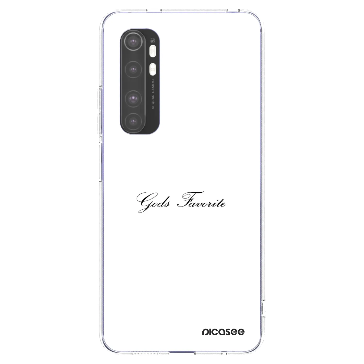 Picasee silikonski prozorni ovitek za Xiaomi Mi Note 10 Lite - Gods Favorite