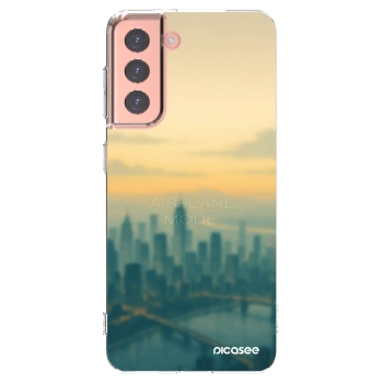 Picasee silikonski prozorni ovitek za Samsung Galaxy S21 5G G991B - Airplane mode