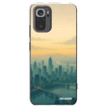 Picasee silikonski prozorni ovitek za Xiaomi Redmi Note 10 - Airplane mode