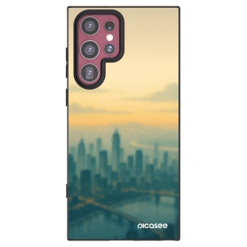 Picasee silikonski črni ovitek za Samsung Galaxy S22 Ultra 5G - Airplane mode