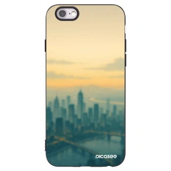 Picasee silikonski črni ovitek za Apple iPhone 6/6S - Airplane mode