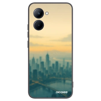Picasee silikonski črni ovitek za Realme C33 (2023) - Airplane mode