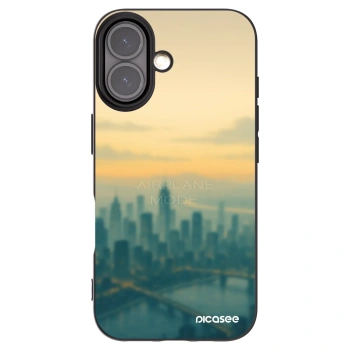 Picasee silikonski črni ovitek za Apple iPhone 16 - Airplane mode