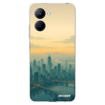 Picasee silikonski prozorni ovitek za Realme C33 (2023) - Airplane mode