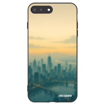 Picasee silikonski črni ovitek za Apple iPhone 7 Plus - Airplane mode