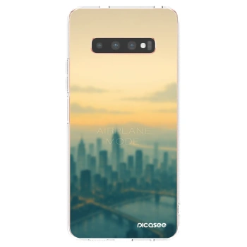 Picasee silikonski prozorni ovitek za Samsung Galaxy S10 Plus G975 - Airplane mode