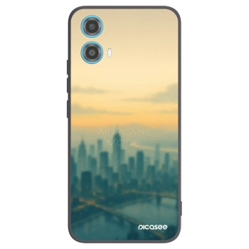 Picasee silikonski črni ovitek za Motorola Moto G34 5G - Airplane mode