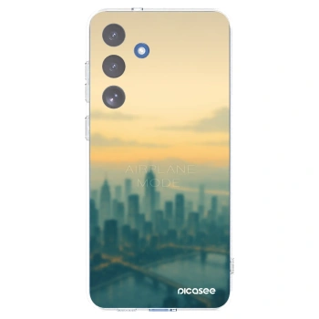 Picasee silikonski prozorni ovitek za Samsung Galaxy S25 FE 5G - Airplane mode