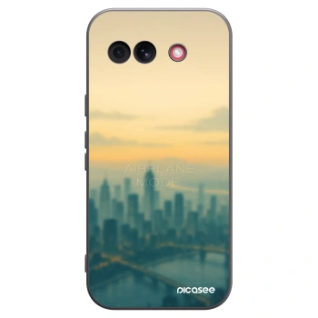 Picasee silikonski črni ovitek za Google Pixel 10a - Airplane mode