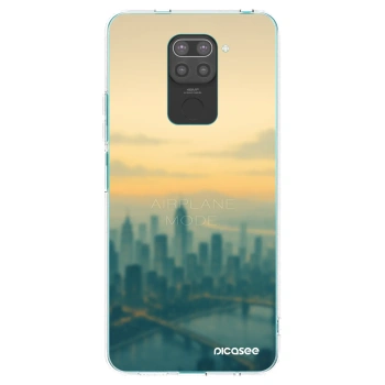 Picasee silikonski črni ovitek za Xiaomi Redmi Note 9 - Airplane mode