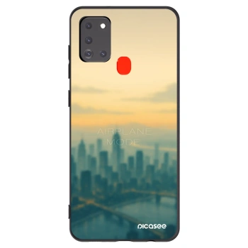 Picasee silikonski črni ovitek za Samsung Galaxy A21s - Airplane mode