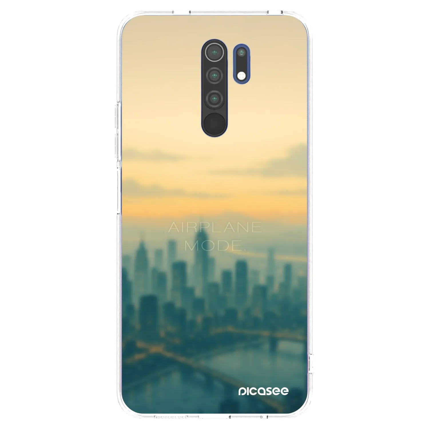 Picasee silikonski prozorni ovitek za Xiaomi Redmi 9 - Airplane mode