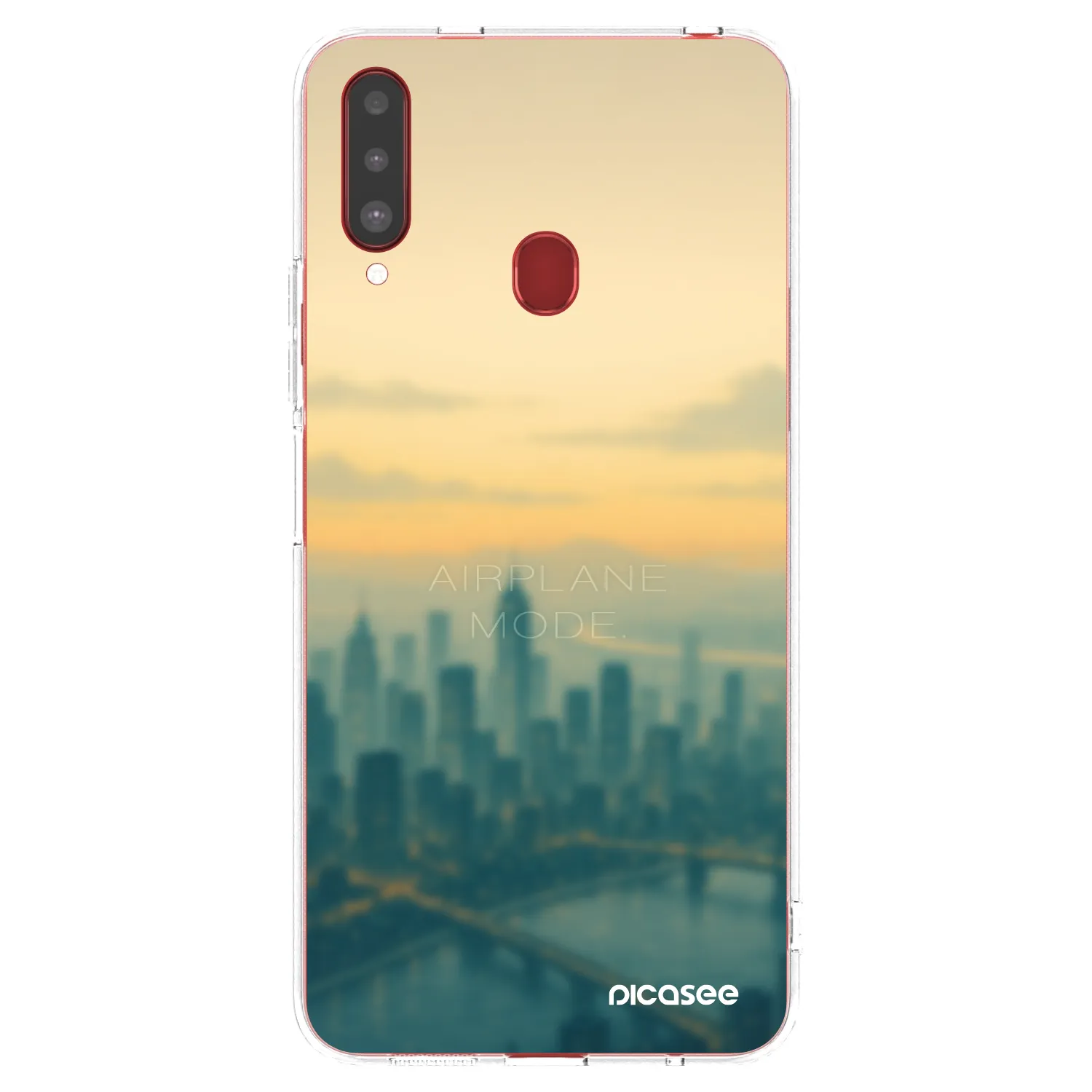 Picasee silikonski prozorni ovitek za Samsung Galaxy A20s - Airplane mode