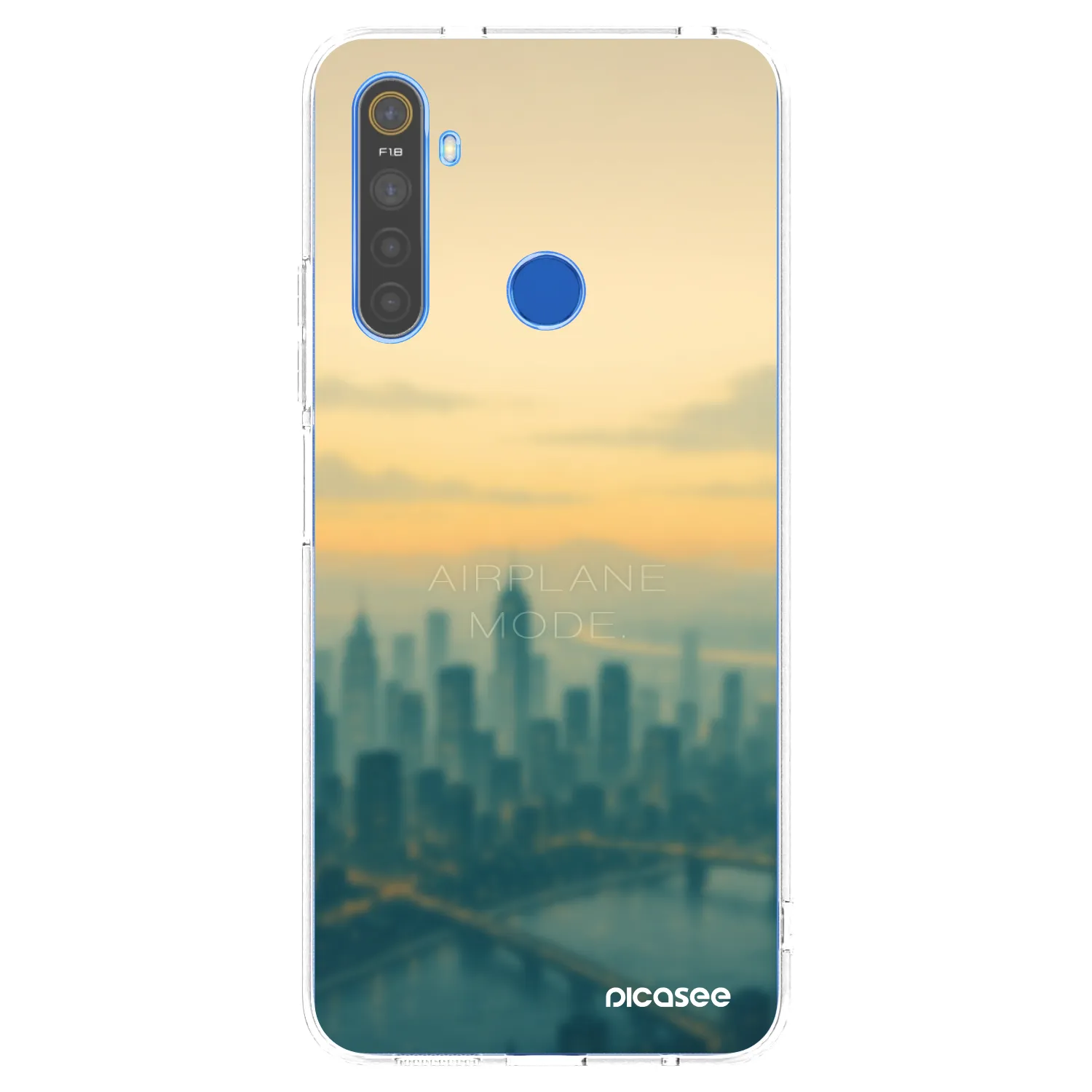Picasee silikonski prozorni ovitek za Realme 5 - Airplane mode