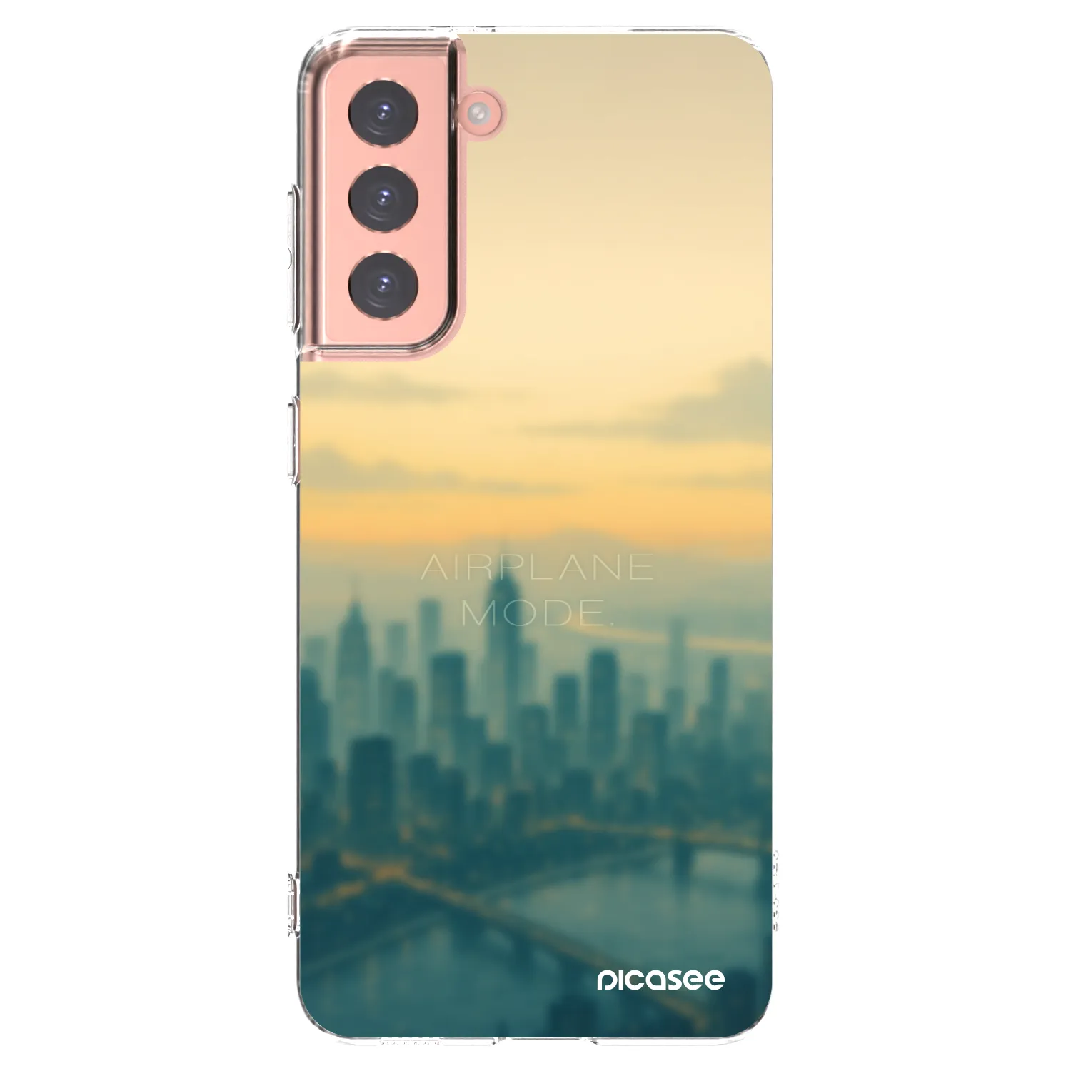 Picasee silikonski prozorni ovitek za Samsung Galaxy S21 5G G991B - Airplane mode