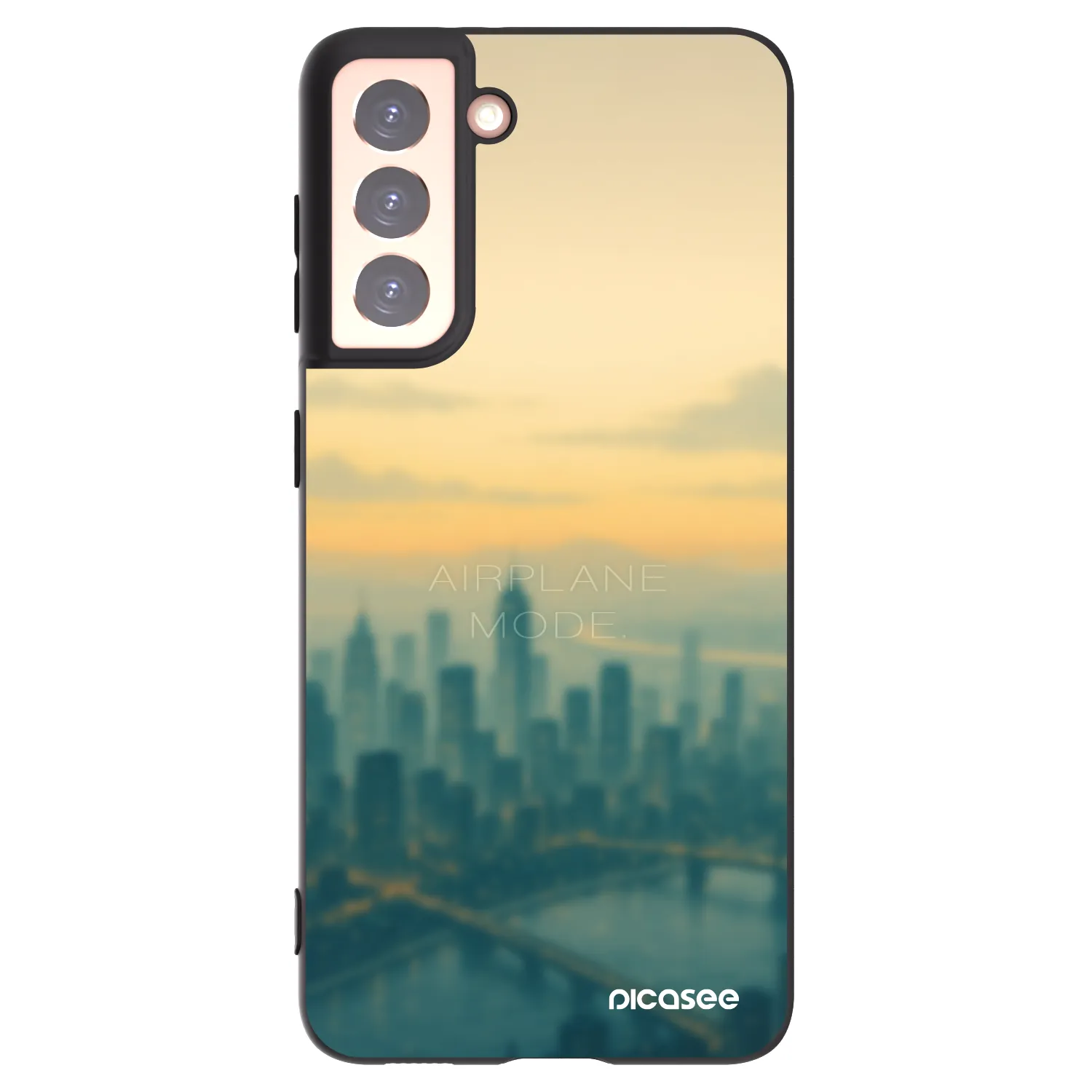 Picasee silikonski črni ovitek za Samsung Galaxy S21 5G G991B - Airplane mode