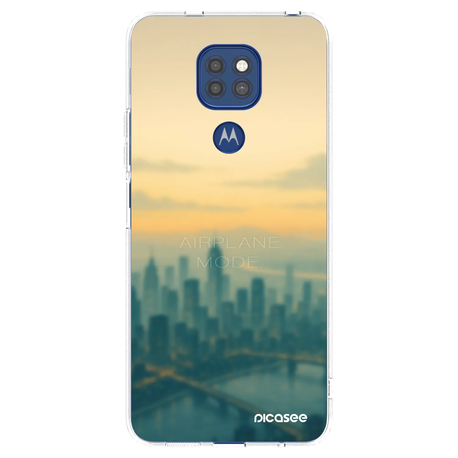 Picasee silikonski prozorni ovitek za Motorola Moto G9 Play - Airplane mode