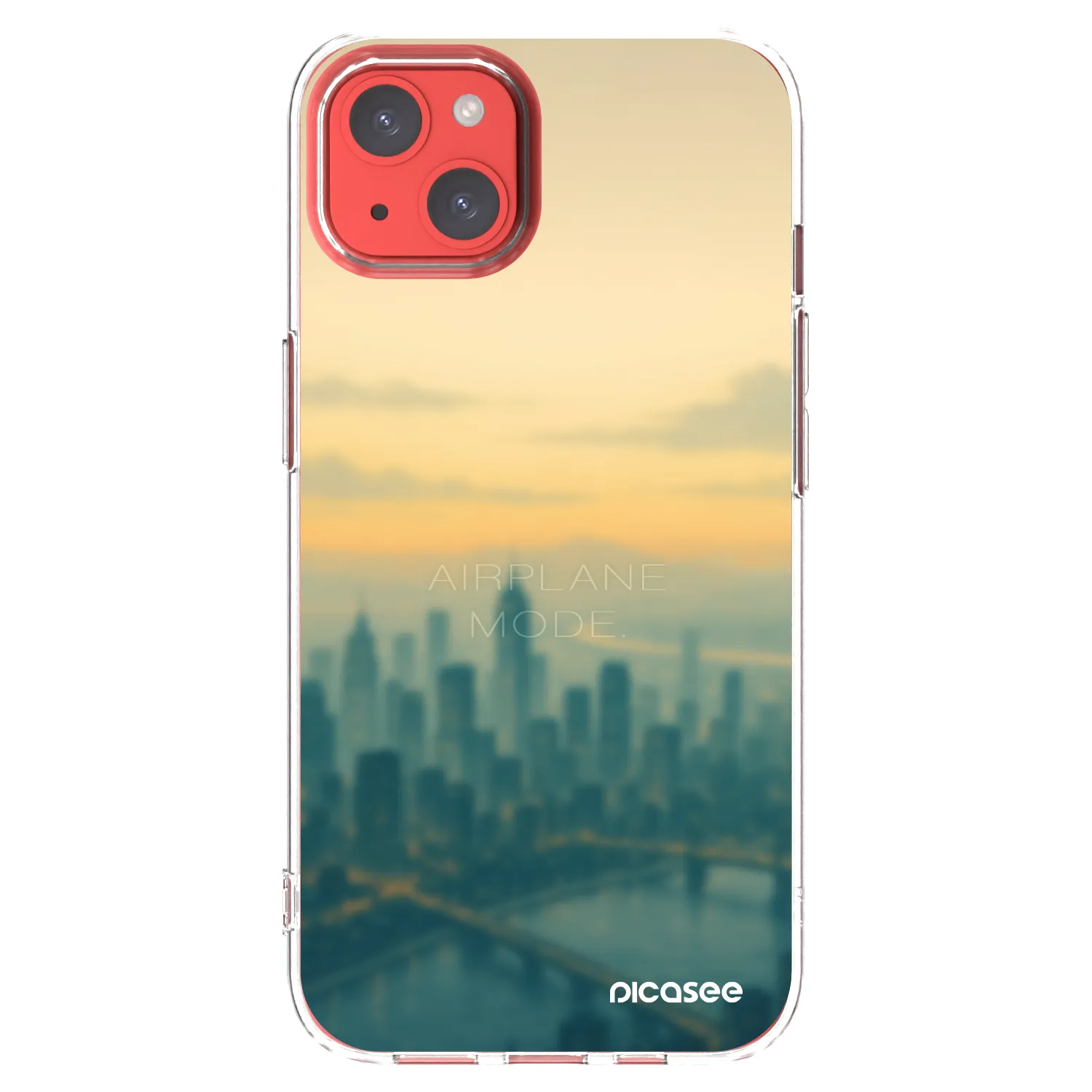 Picasee silikonski prozorni ovitek za Apple iPhone 13 - Airplane mode