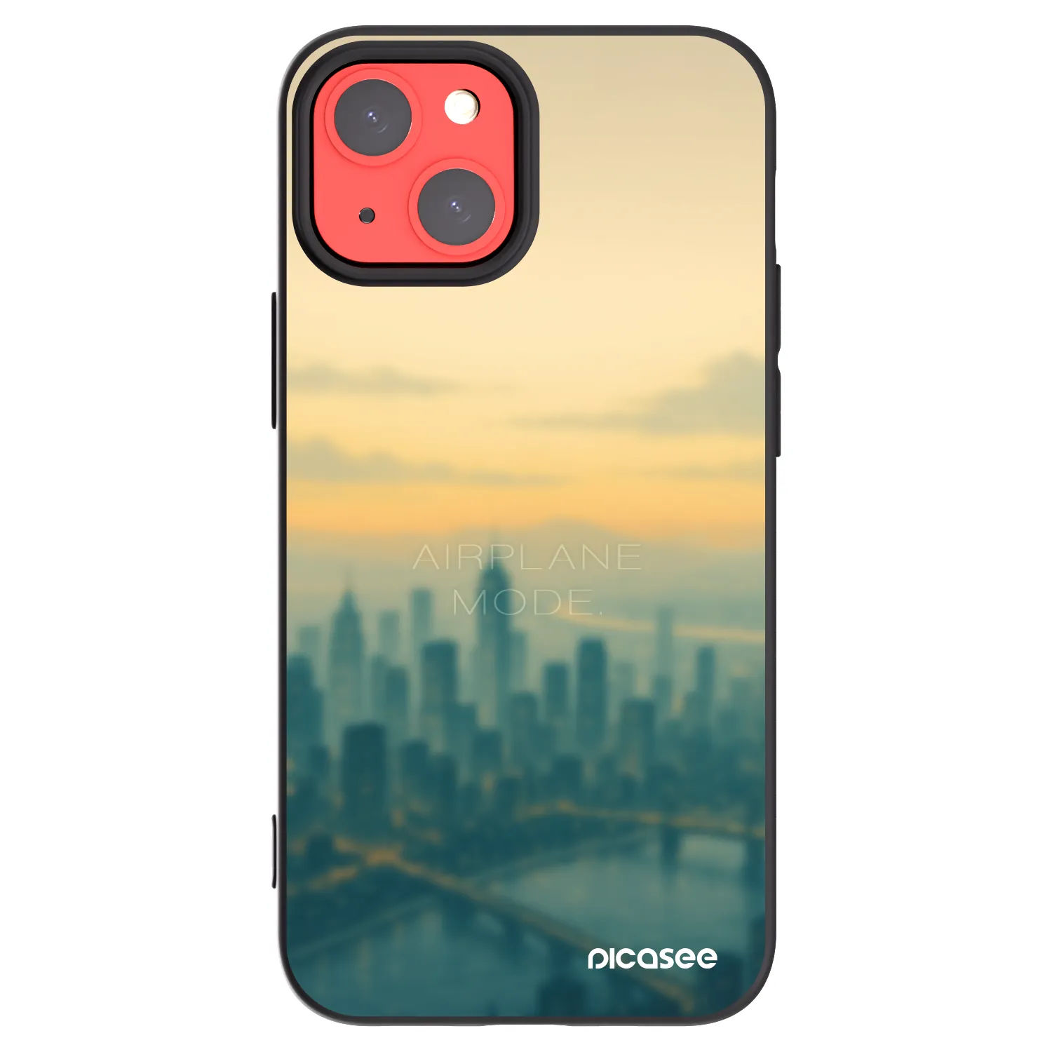 Picasee silikonski črni ovitek za Apple iPhone 13 mini - Airplane mode