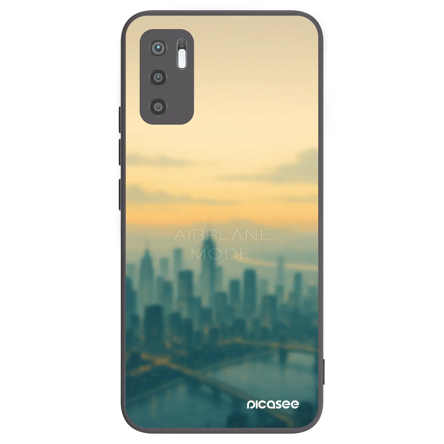 Picasee silikonski črni ovitek za Xiaomi Redmi Note 10 5G - Airplane mode