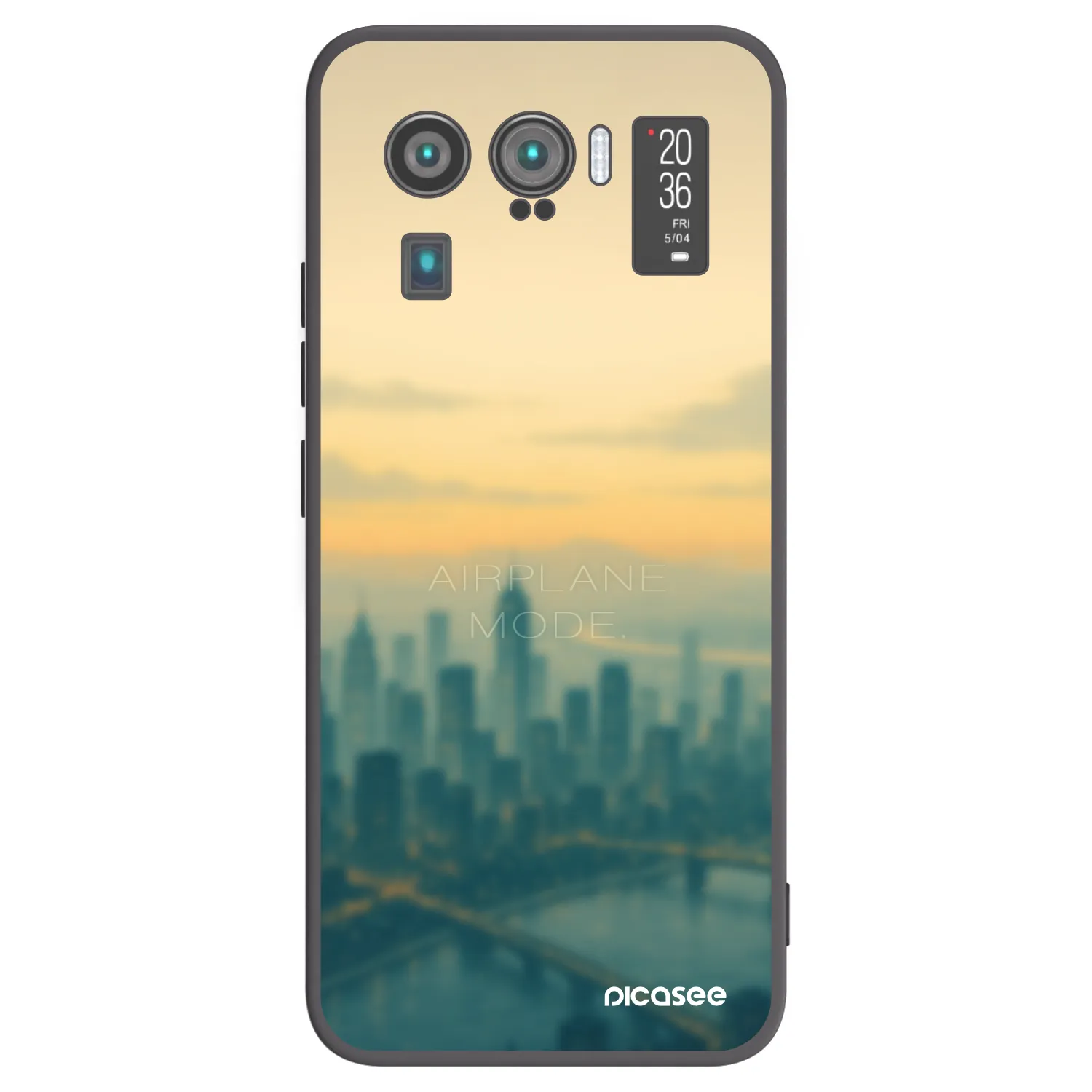 Picasee silikonski črni ovitek za Xiaomi Mi 11 Ultra - Airplane mode
