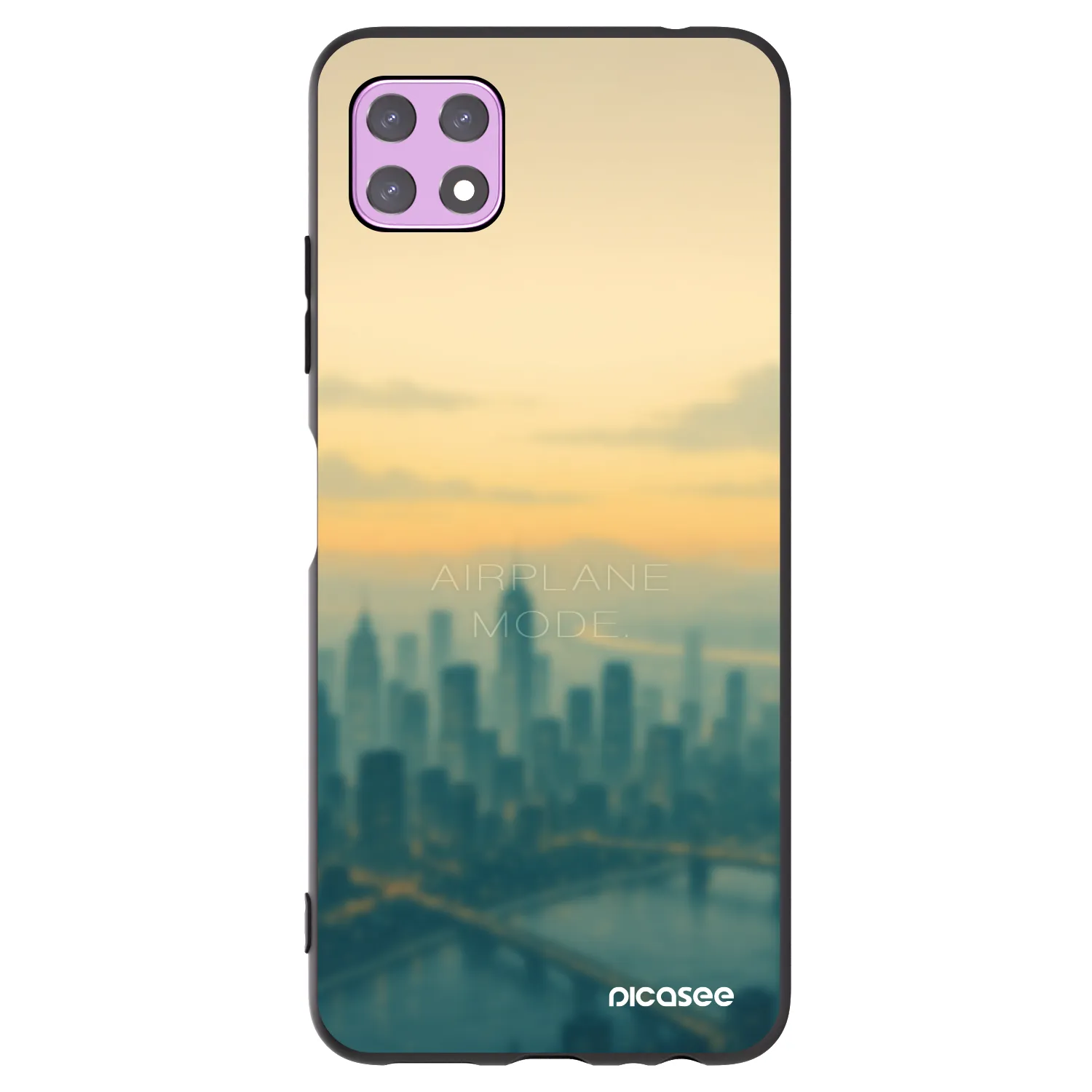 Picasee silikonski črni ovitek za Samsung Galaxy A22 A226B 5G - Airplane mode