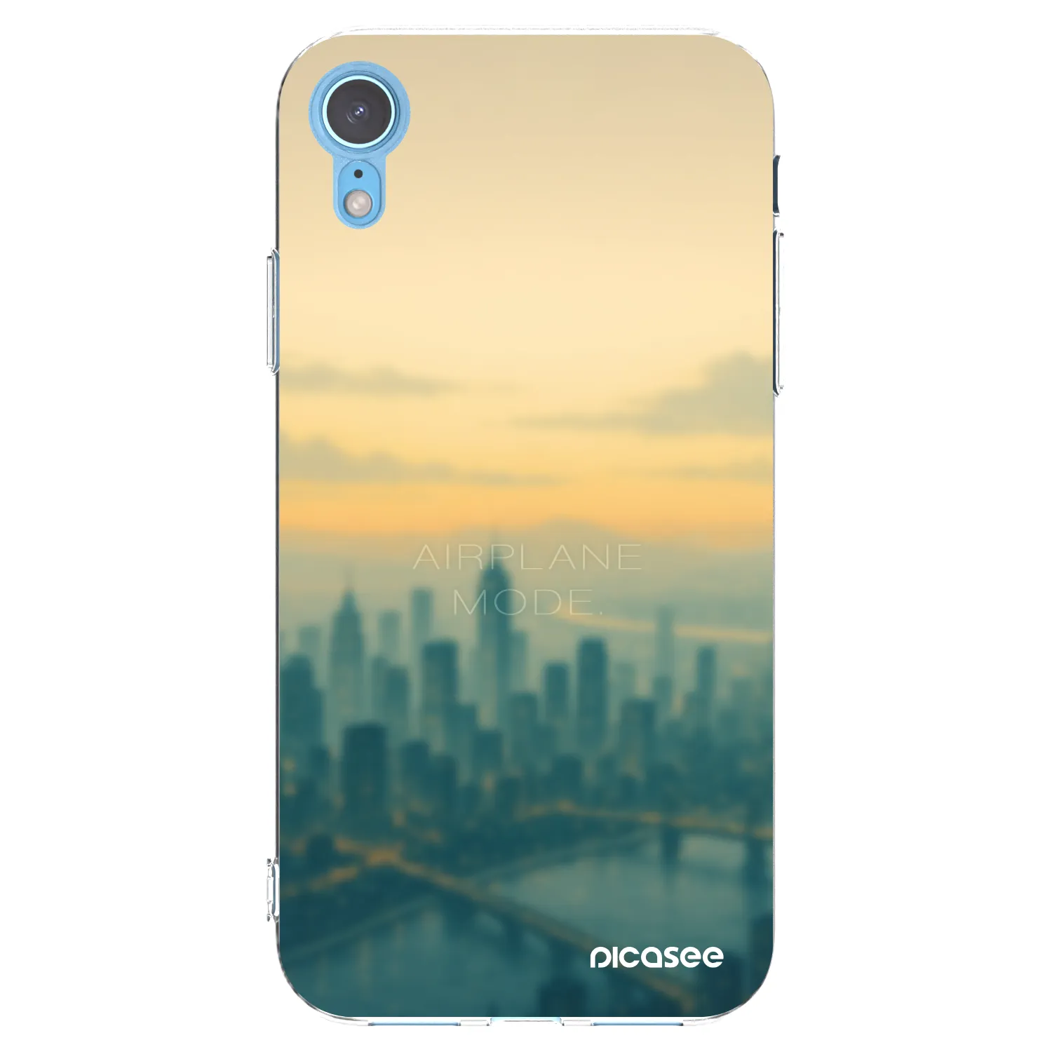 Picasee silikonski prozorni ovitek za Apple iPhone XR - Airplane mode