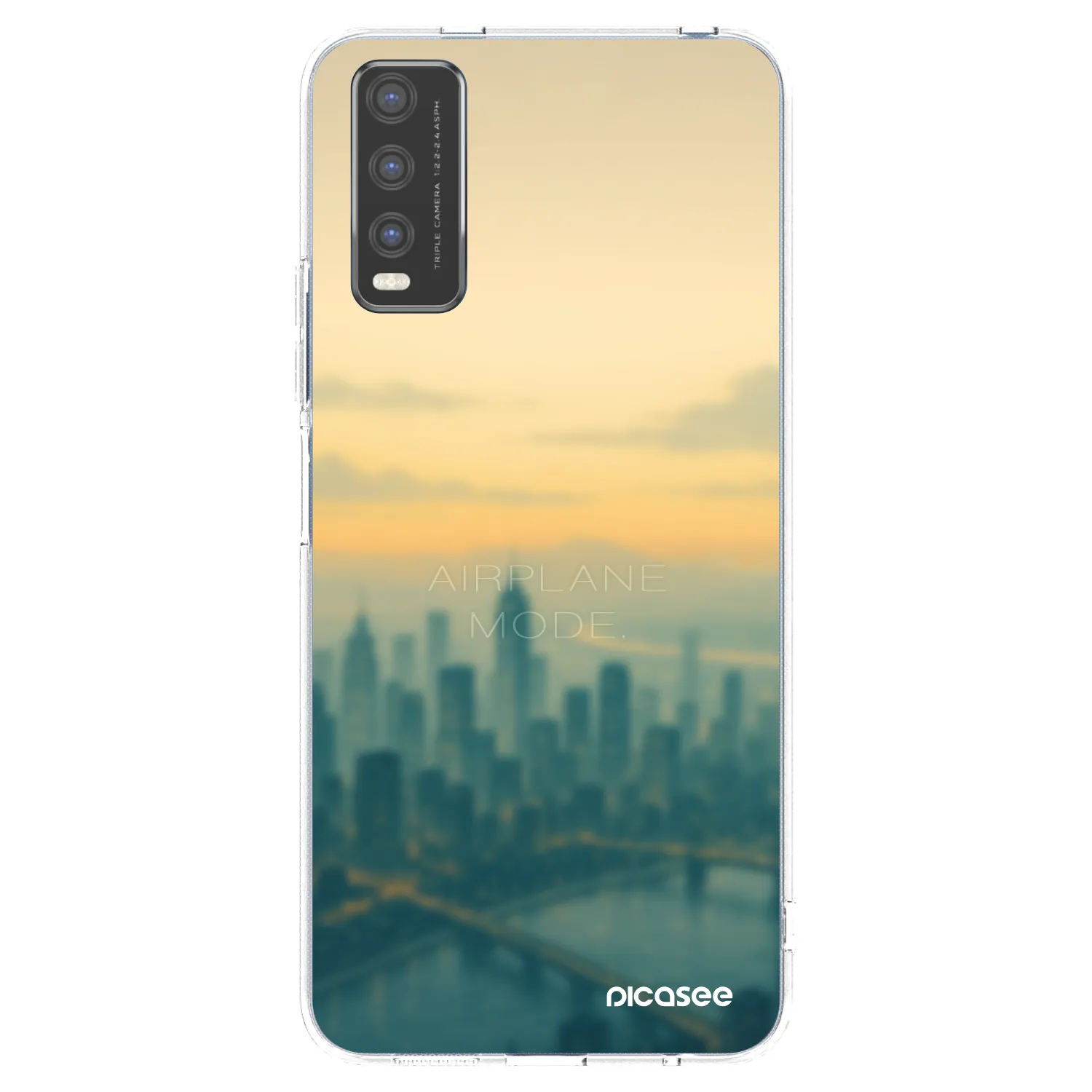 Picasee silikonski prozorni ovitek za Vivo Y20s - Airplane mode