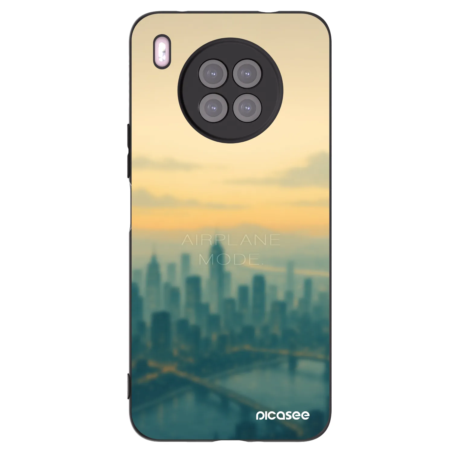 Picasee silikonski črni ovitek za Huawei Nova 8i - Airplane mode