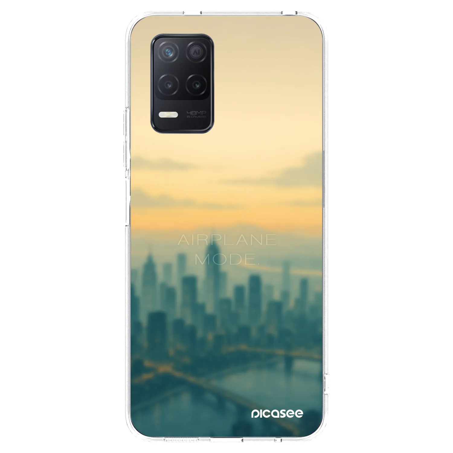Picasee silikonski prozorni ovitek za Realme 8 5G - Airplane mode