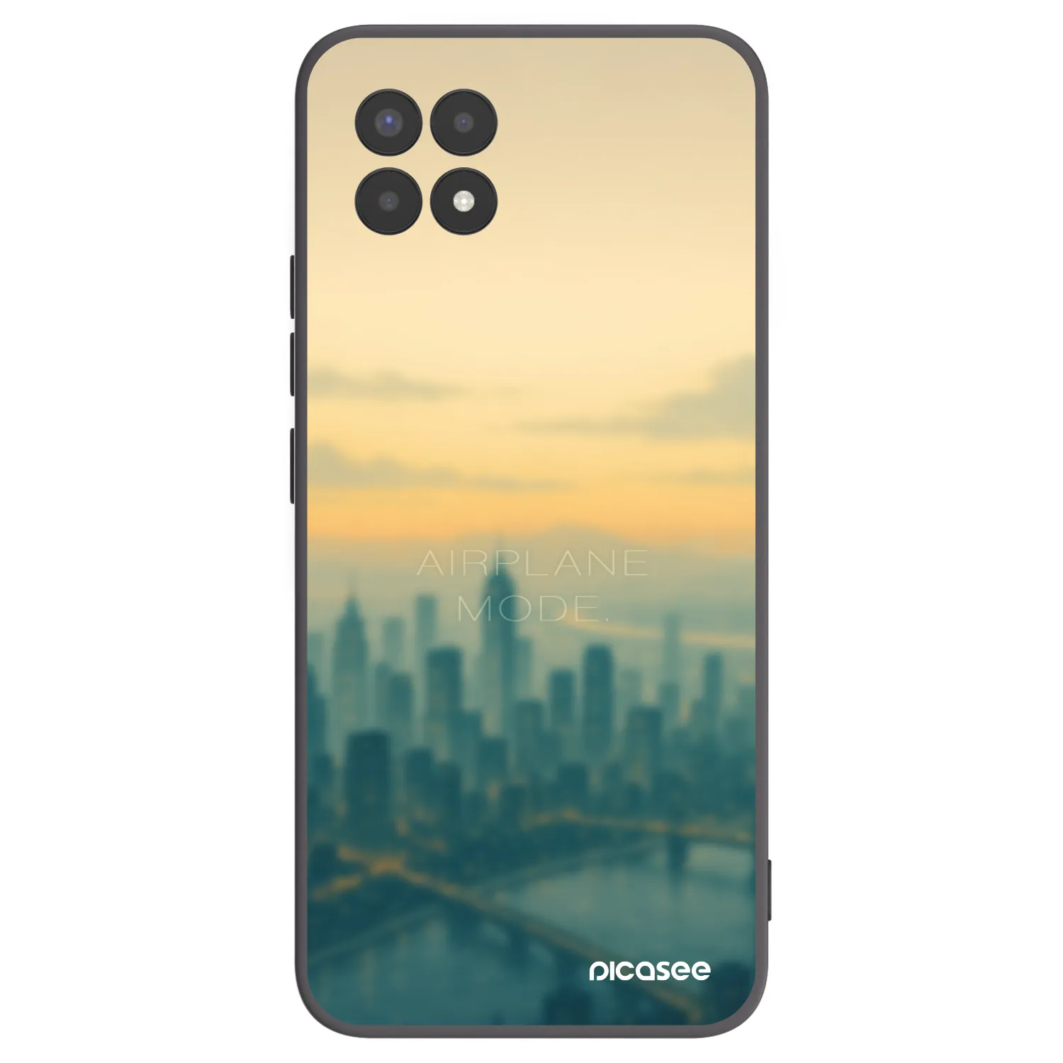 Picasee silikonski črni ovitek za Realme 8i - Airplane mode