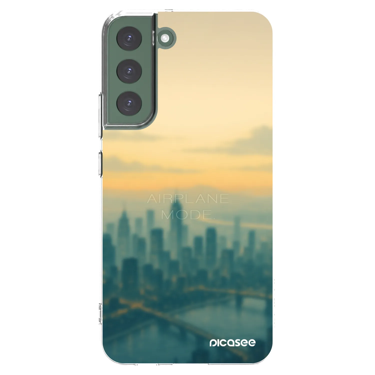 Picasee silikonski prozorni ovitek za Samsung Galaxy S22+ 5G - Airplane mode