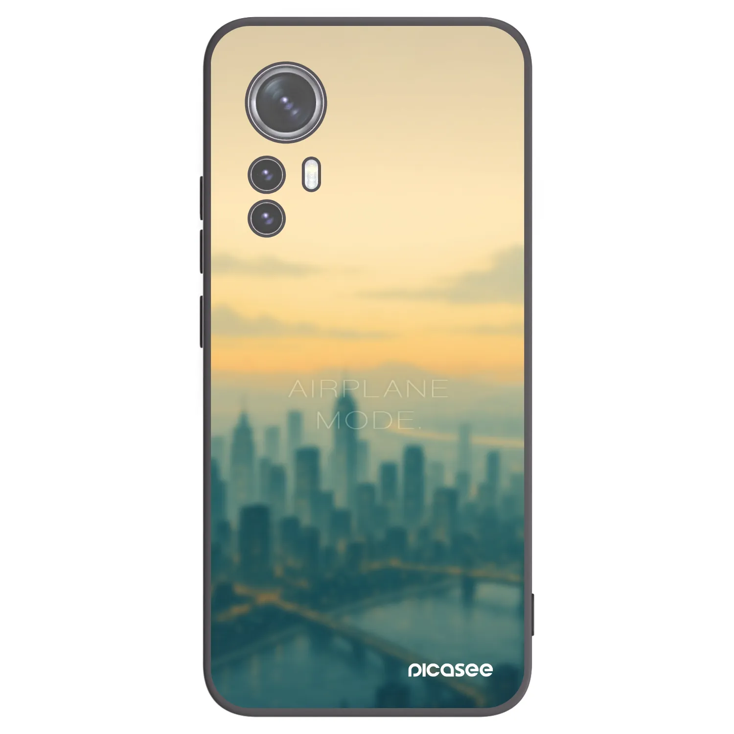 Picasee silikonski črni ovitek za Xiaomi 12 - Airplane mode