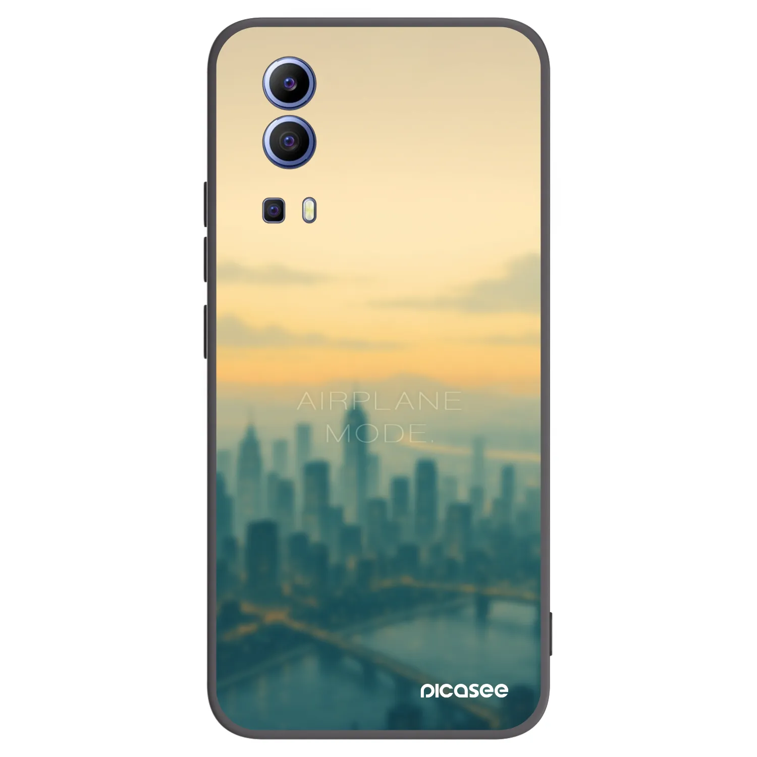 Picasee silikonski črni ovitek za Vivo Y52 5G - Airplane mode