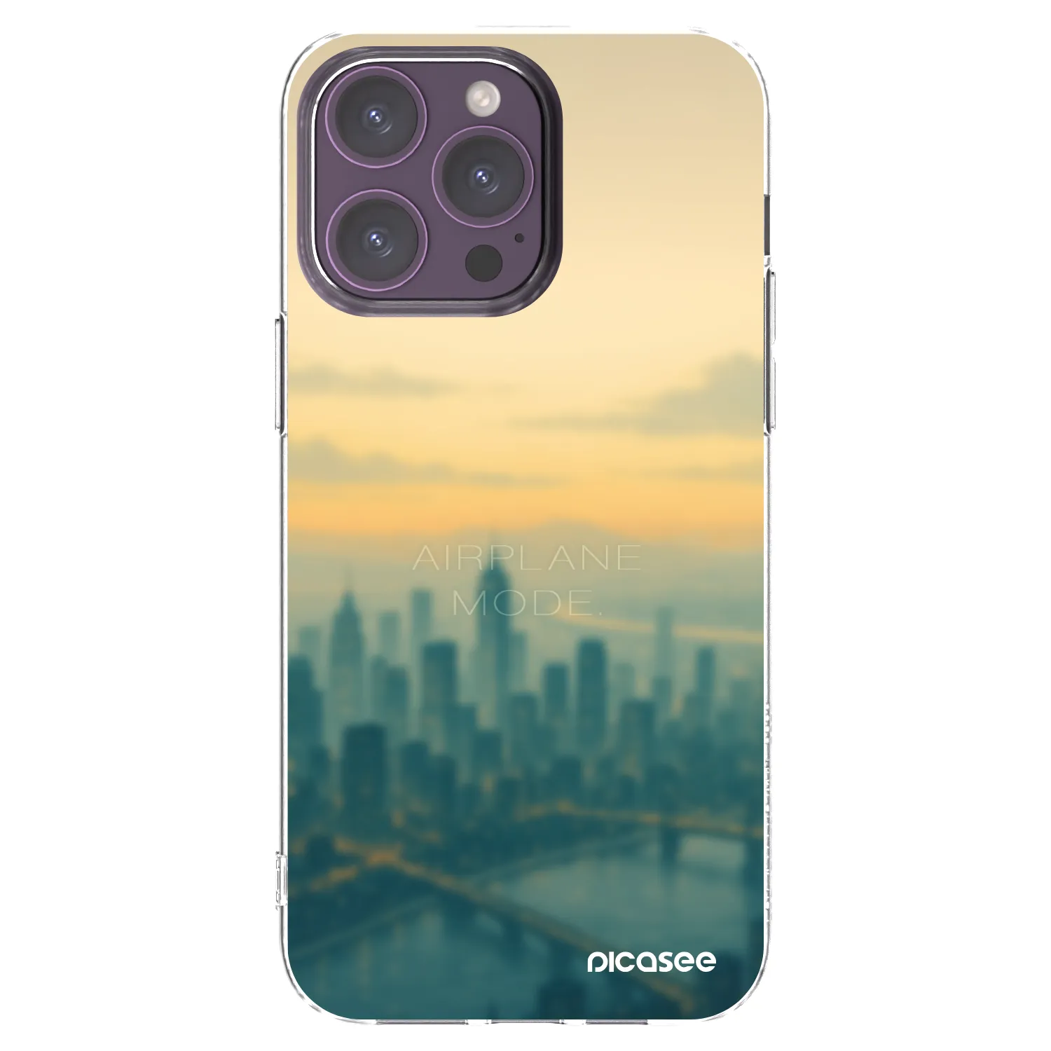 Picasee silikonski prozorni ovitek za Apple iPhone 14 Pro Max - Airplane mode