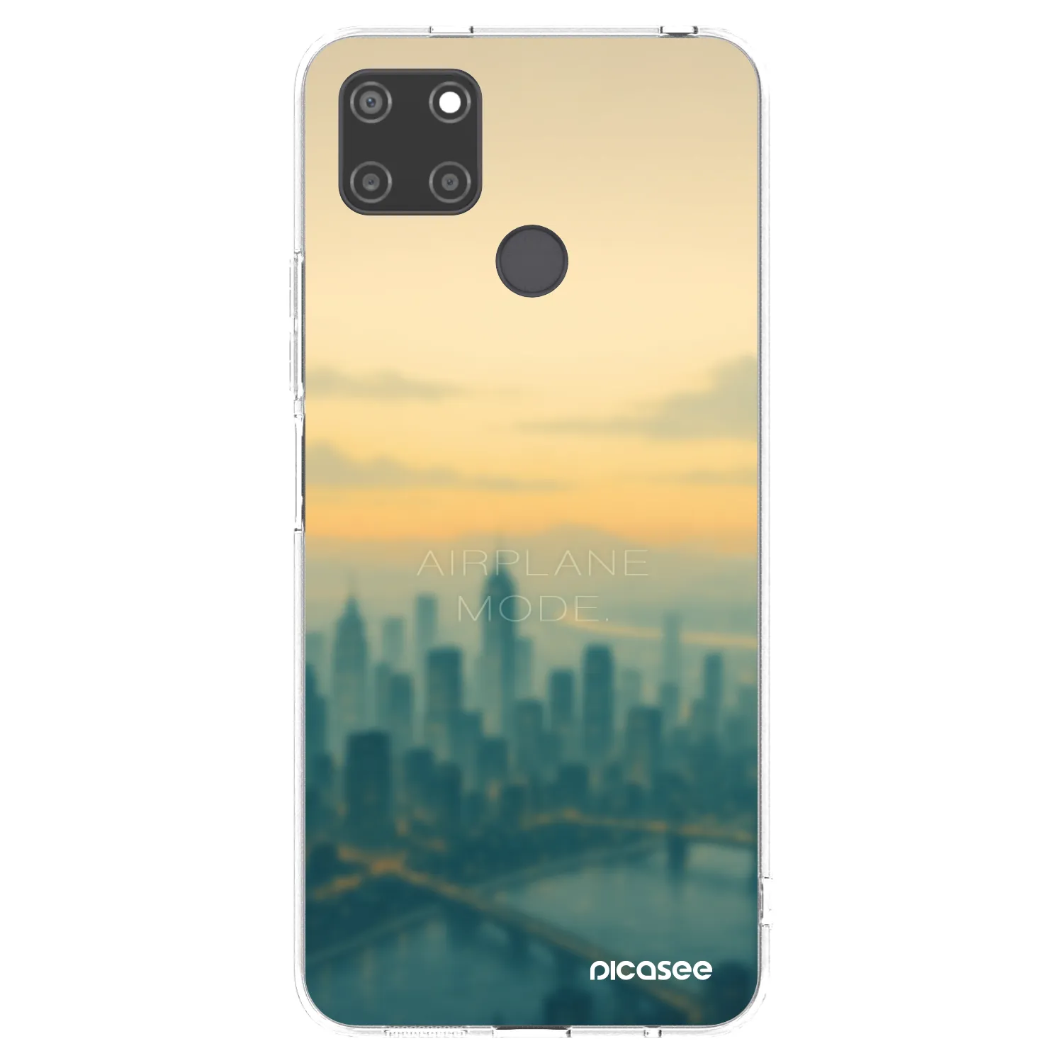 Picasee silikonski prozorni ovitek za Realme C21Y - Airplane mode