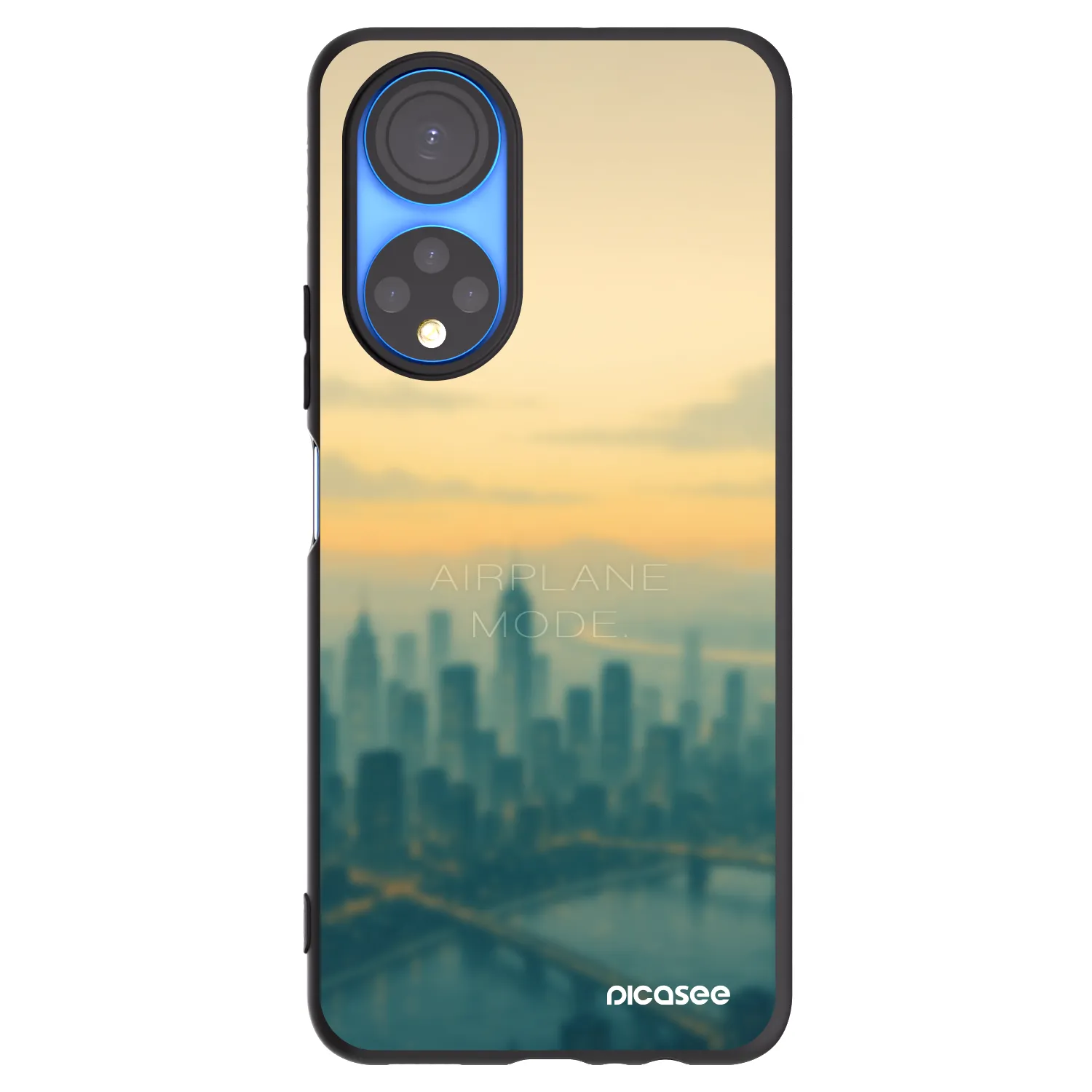 Picasee silikonski črni ovitek za Honor X7 - Airplane mode