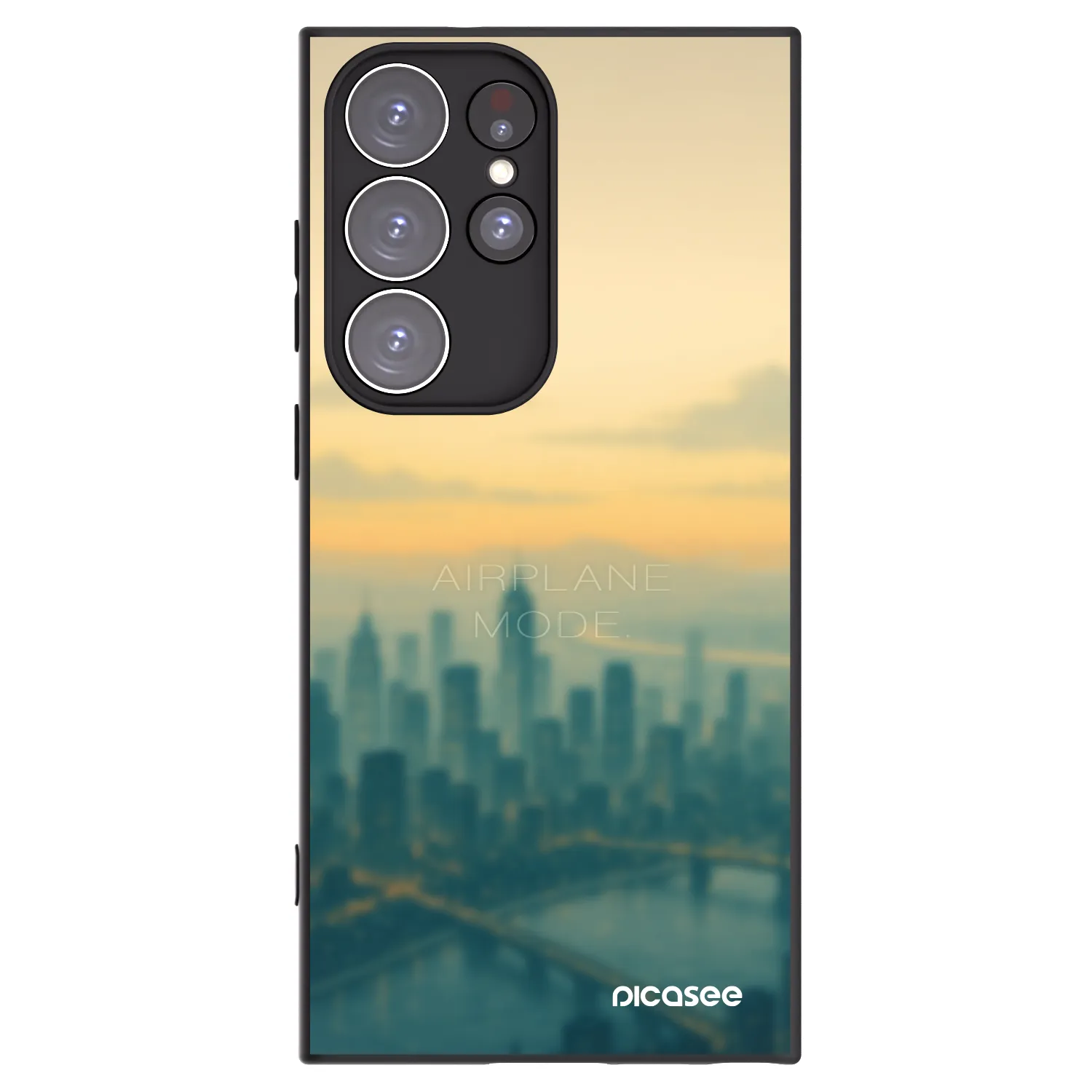 Picasee silikonski črni ovitek za Samsung Galaxy S23 Ultra 5G - Airplane mode