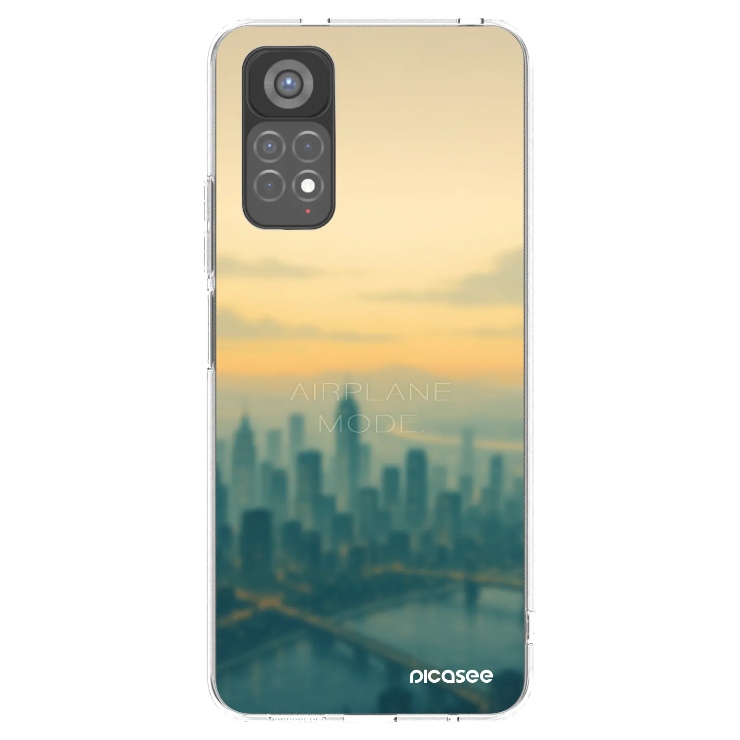 Picasee silikonski prozorni ovitek za Xiaomi Redmi Note 11S 5G - Airplane mode