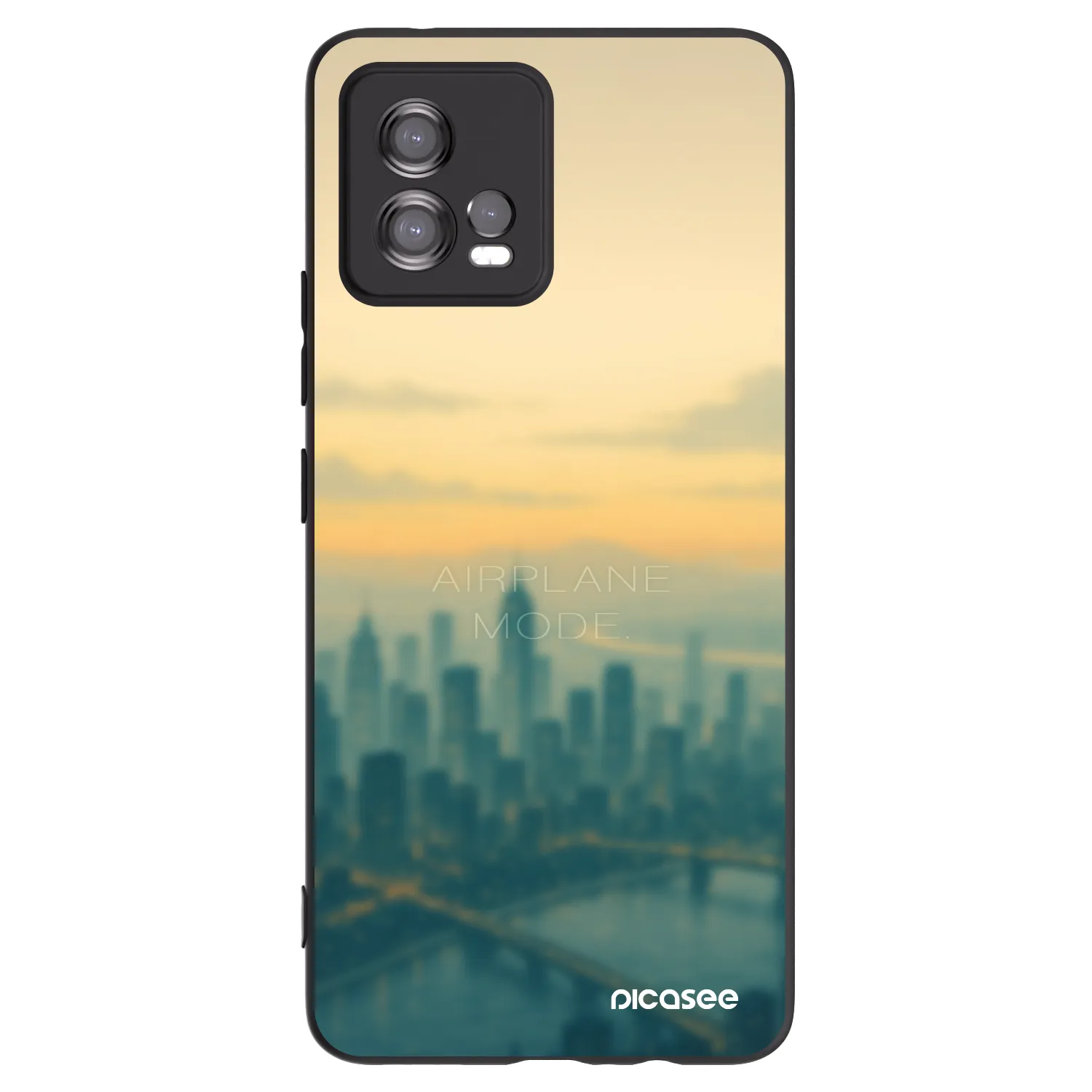 Picasee silikonski črni ovitek za Motorola Moto G72 - Airplane mode