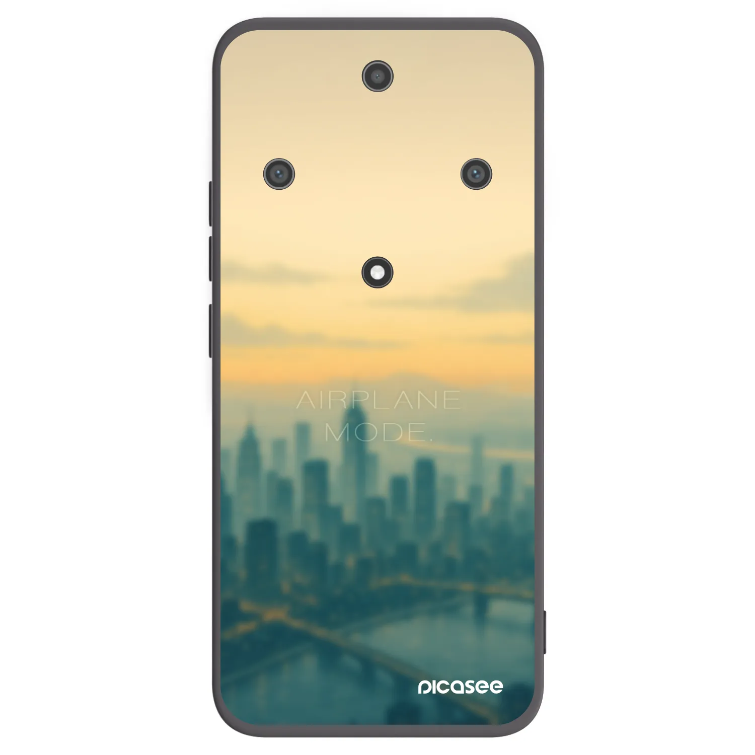 Picasee silikonski črni ovitek za Honor Magic5 Lite 5G - Airplane mode