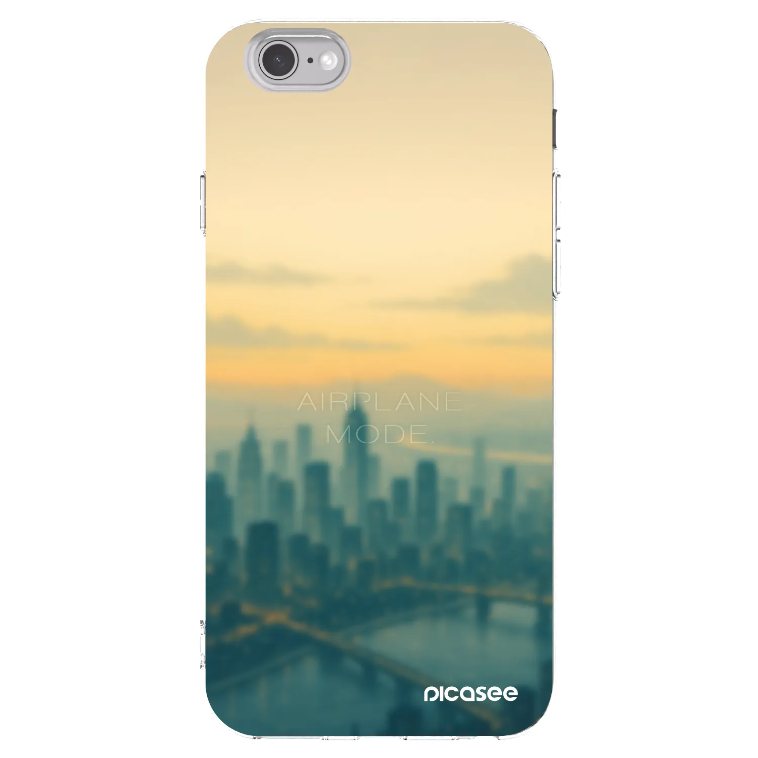 Picasee silikonski prozorni ovitek za Apple iPhone 6/6S - Airplane mode