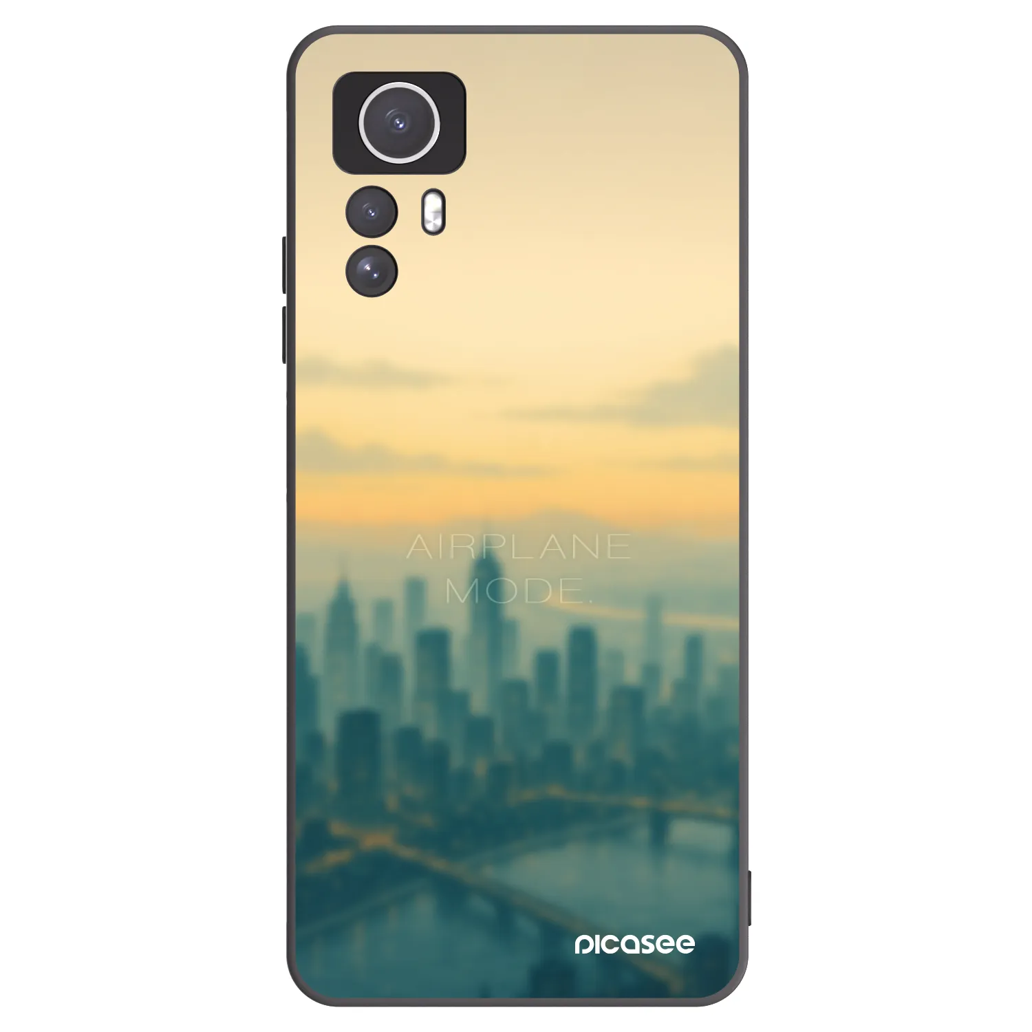 Picasee silikonski črni ovitek za Xiaomi Redmi Note 12S - Airplane mode