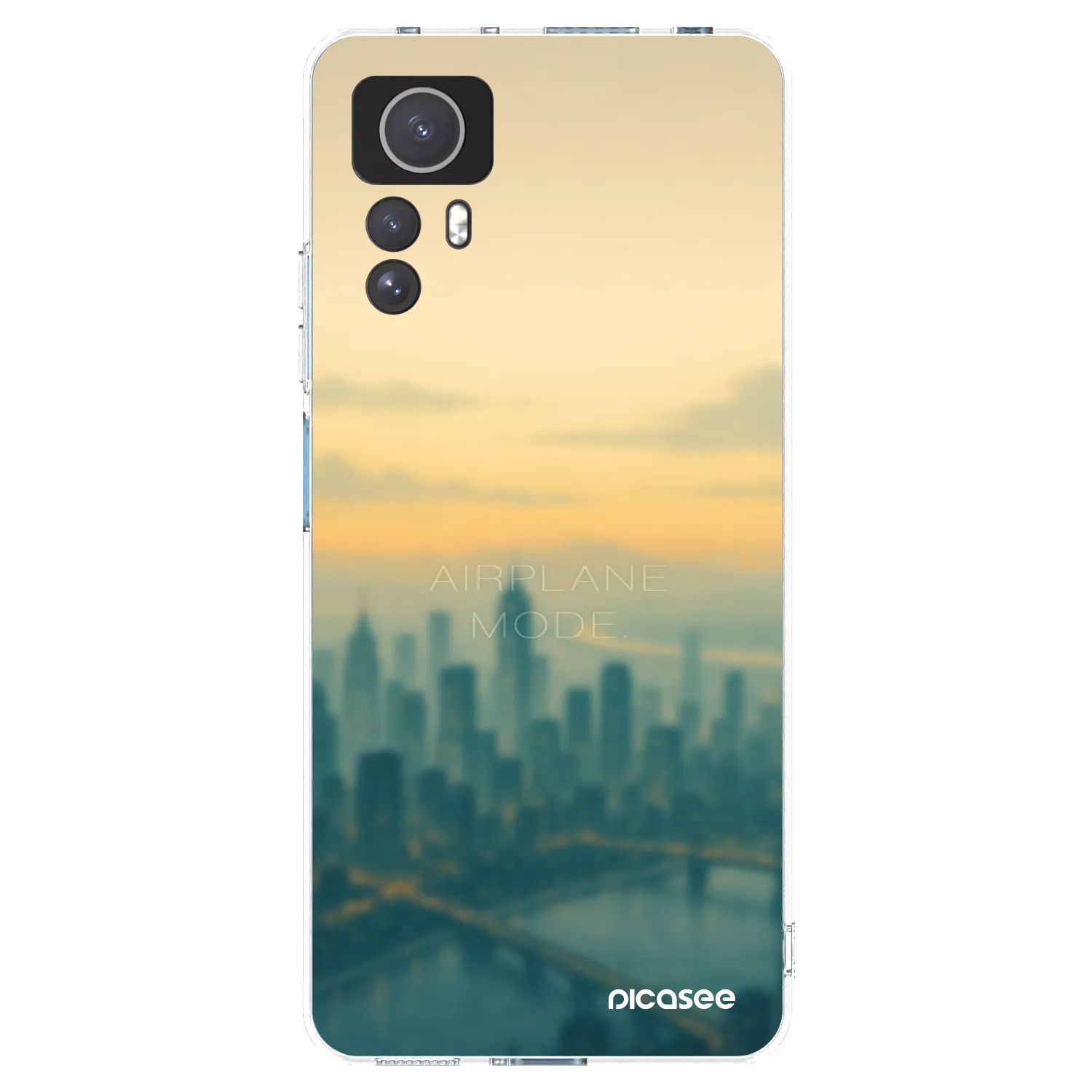 Picasee silikonski prozorni ovitek za Xiaomi Redmi Note 12S - Airplane mode